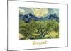 Landscape with Olive Trees-Vincent van Gogh-Mounted Art Print