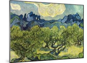 Landscape with Olive Trees-Vincent van Gogh-Mounted Art Print