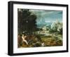 Landscape with Orpheus, c.1570-Flemish School-Framed Giclee Print