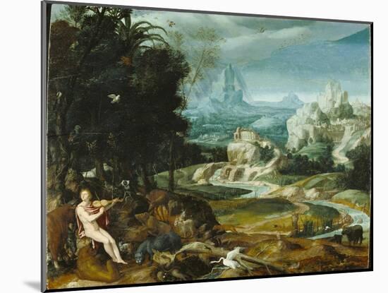 Landscape with Orpheus, c.1570-Flemish School-Mounted Giclee Print