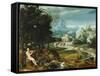 Landscape with Orpheus, c.1570-Flemish School-Framed Stretched Canvas