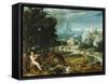 Landscape with Orpheus, c.1570-Flemish School-Framed Stretched Canvas