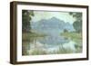 Landscape with Overgrown Pond, circa 1900-Jean Francis Auburtin-Framed Giclee Print