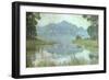 Landscape with Overgrown Pond, circa 1900-Jean Francis Auburtin-Framed Giclee Print