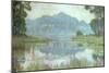 Landscape with Overgrown Pond, circa 1900-Jean Francis Auburtin-Mounted Giclee Print
