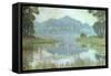 Landscape with Overgrown Pond, circa 1900-Jean Francis Auburtin-Framed Stretched Canvas