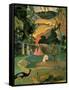 Landscape with Peacock-Paul Gauguin-Framed Stretched Canvas