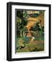 Landscape with Peacock-Paul Gauguin-Framed Art Print