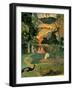 Landscape with Peacock-Paul Gauguin-Framed Art Print