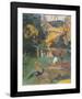 Landscape with Peacocks-Paul Gauguin-Framed Premium Giclee Print