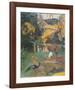 Landscape with Peacocks-Paul Gauguin-Framed Premium Giclee Print