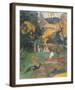 Landscape with Peacocks-Paul Gauguin-Framed Giclee Print