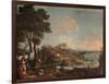 Landscape with Peasant Girls-Bartolomeo Nazzari-Framed Giclee Print