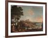 Landscape with Peasant Girls-Bartolomeo Nazzari-Framed Giclee Print