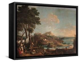 Landscape with Peasant Girls-Bartolomeo Nazzari-Framed Stretched Canvas