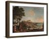 Landscape with Peasant Girls-Bartolomeo Nazzari-Framed Giclee Print