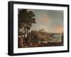 Landscape with Peasant Girls-Bartolomeo Nazzari-Framed Giclee Print