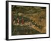 Landscape with Peasants and a Hunting Party-Ambrogio Lorenzetti-Framed Giclee Print