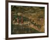 Landscape with Peasants and a Hunting Party-Ambrogio Lorenzetti-Framed Giclee Print