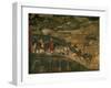 Landscape with Peasants and a Hunting Party-Ambrogio Lorenzetti-Framed Giclee Print