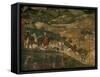 Landscape with Peasants and a Hunting Party-Ambrogio Lorenzetti-Framed Stretched Canvas