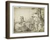 Landscape with Peasants by a Hut, 1593-Hendrik Goltzius-Framed Giclee Print