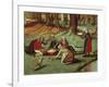 Landscape with Peasants-Pieter Brueghel the Younger-Framed Giclee Print