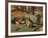 Landscape with Peasants-Pieter Brueghel the Younger-Framed Giclee Print