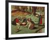 Landscape with Peasants-Pieter Brueghel the Younger-Framed Giclee Print