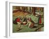 Landscape with Peasants-Pieter Brueghel the Younger-Framed Giclee Print