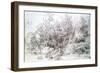 Landscape with Person Playing Flute, C1627-1674-Jan Lievens-Framed Giclee Print