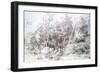 Landscape with Person Playing Flute, C1627-1674-Jan Lievens-Framed Giclee Print