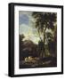 Landscape with Pilgrim-Carlo Antonio Tavella-Framed Giclee Print