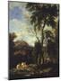 Landscape with Pilgrim-Carlo Antonio Tavella-Mounted Giclee Print