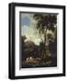 Landscape with Pilgrim-Carlo Antonio Tavella-Framed Giclee Print