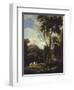 Landscape with Pilgrim-Carlo Antonio Tavella-Framed Giclee Print