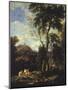 Landscape with Pilgrim-Carlo Antonio Tavella-Mounted Giclee Print