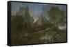 Landscape with Polyphemus.-NICOLAS POUSSIN-Framed Stretched Canvas