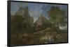 Landscape with Polyphemus.-NICOLAS POUSSIN-Framed Poster