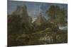 Landscape with Polyphemus.-NICOLAS POUSSIN-Mounted Poster