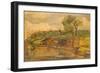 Landscape with Pond-null-Framed Giclee Print