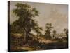 Landscape, with Pool and Tree in foreground, 1828-Patrick Nasmyth-Stretched Canvas