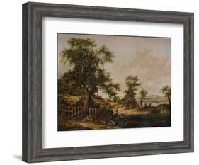 Landscape, with Pool and Tree in foreground, 1828-Patrick Nasmyth-Framed Giclee Print