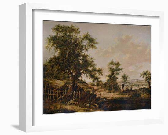 Landscape, with Pool and Tree in foreground, 1828-Patrick Nasmyth-Framed Giclee Print