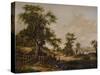 Landscape, with Pool and Tree in foreground, 1828-Patrick Nasmyth-Stretched Canvas