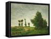 Landscape with Poplars, 1875-Paul Gauguin-Framed Stretched Canvas
