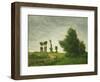 Landscape with Poplars, 1875-Paul Gauguin-Framed Giclee Print