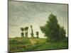 Landscape with Poplars, 1875-Paul Gauguin-Mounted Giclee Print
