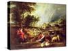 Landscape with Rainbow-Peter Paul Rubens-Stretched Canvas