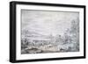 Landscape with Reapers, C1615-1661-Pieter Molijn-Framed Giclee Print